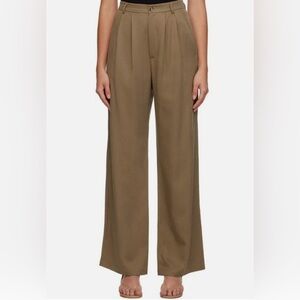 Reformation Brown Wide Leg Pants
